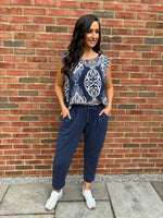 Navy Essential Joggers Stella